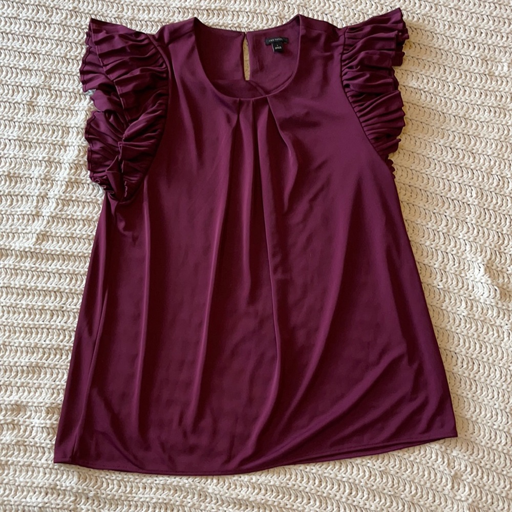 Beautiful Plum Ann Taylor Top size L